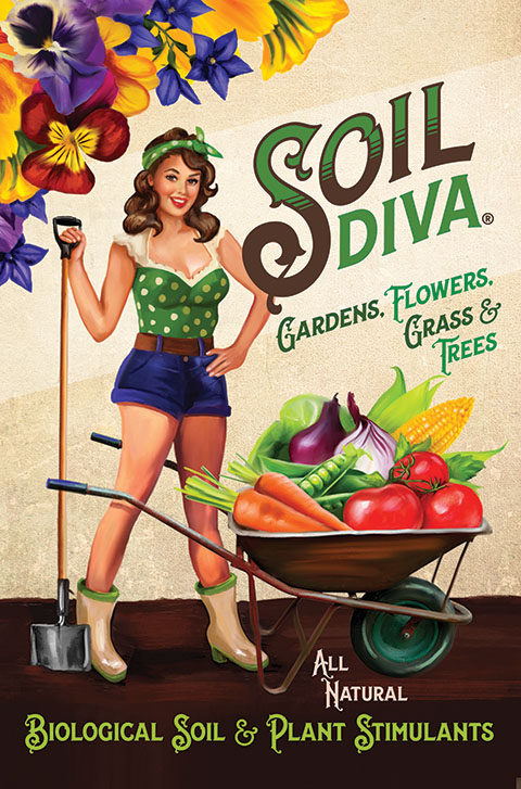 Soil Diva Illustrated Poster